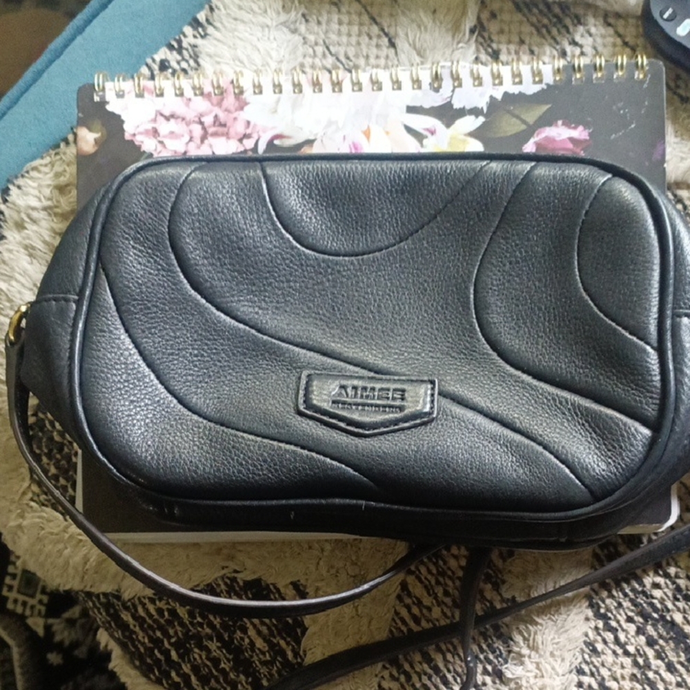 Aimee Kestenberg Black Leather Purse